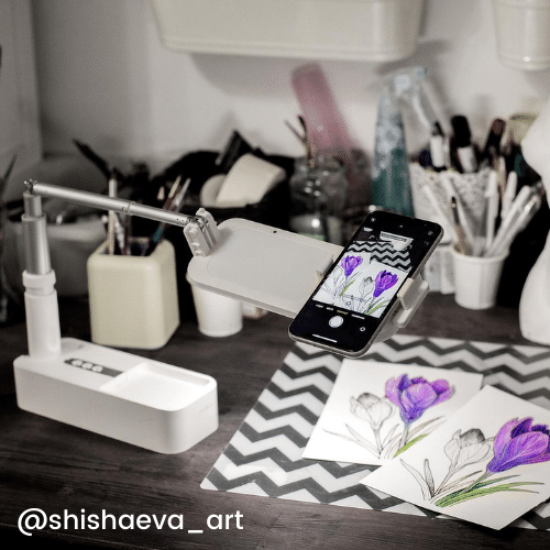 Olivia Overhead Phone Stand With Light Art Review