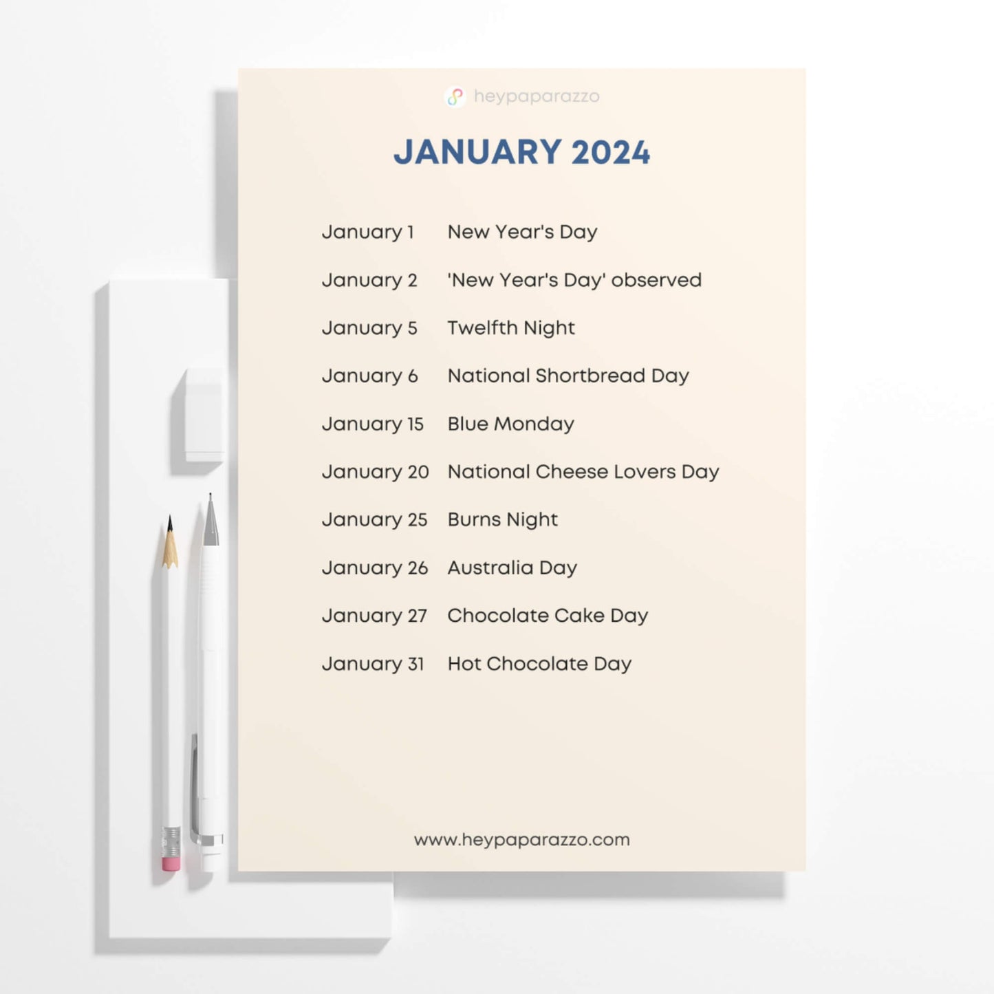 99+ Social Media Content Ideas For Creatives & Product Small Businesses Jan marketing calendar